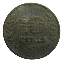 Load image into Gallery viewer, 1942 Netherlands 10 Cents Coin
