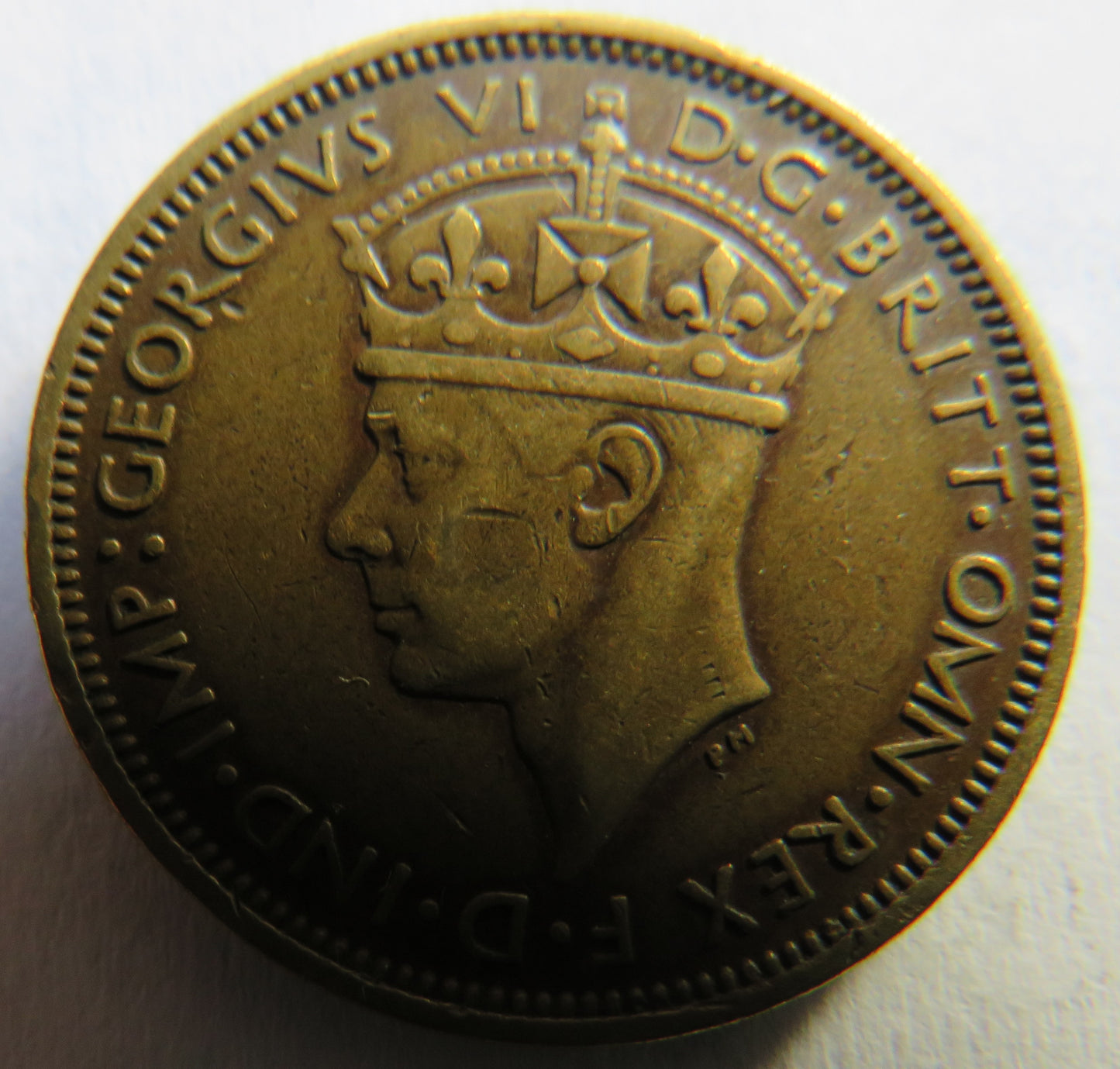 1940 King George VI British West Africa One Shilling Coin