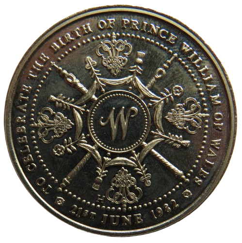 1982 21st of Birthday of The Princess of Wales / Birth of Prince William Commemorative Medal