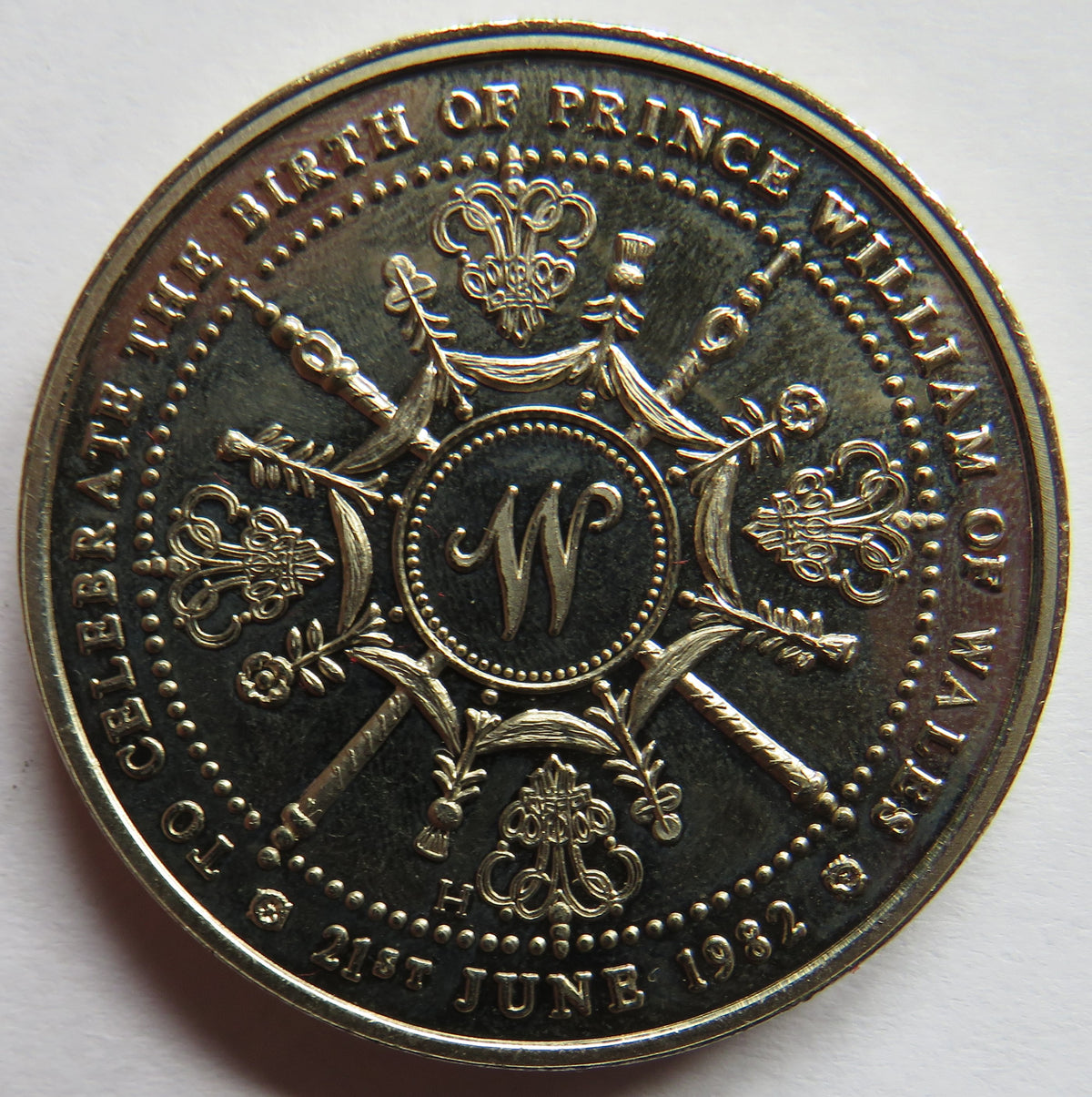 1982 21st of Birthday of The Princess of Wales / Birth of Prince William Commemorative Medal
