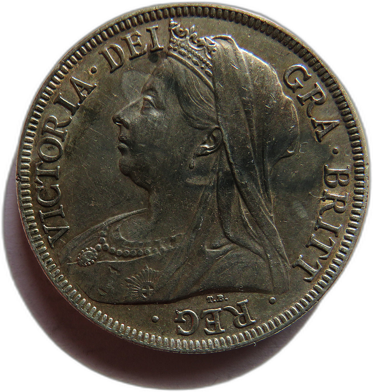 1897 Queen Victoria Silver Halfcrown Coin - Great Britain