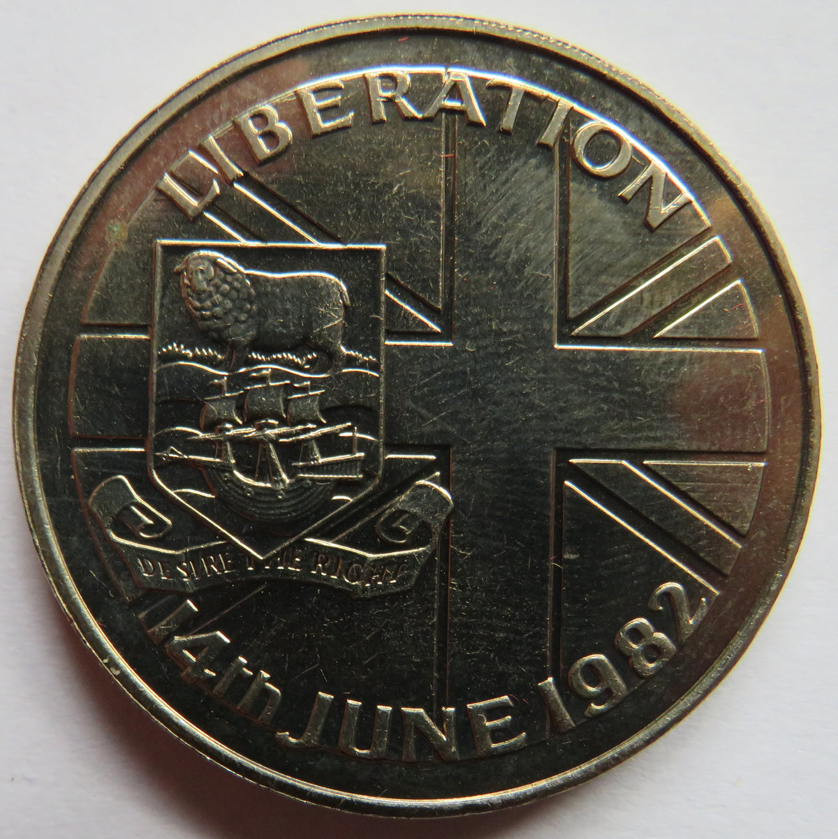 1982 Falkland Islands 50p Fifty Pence Coin