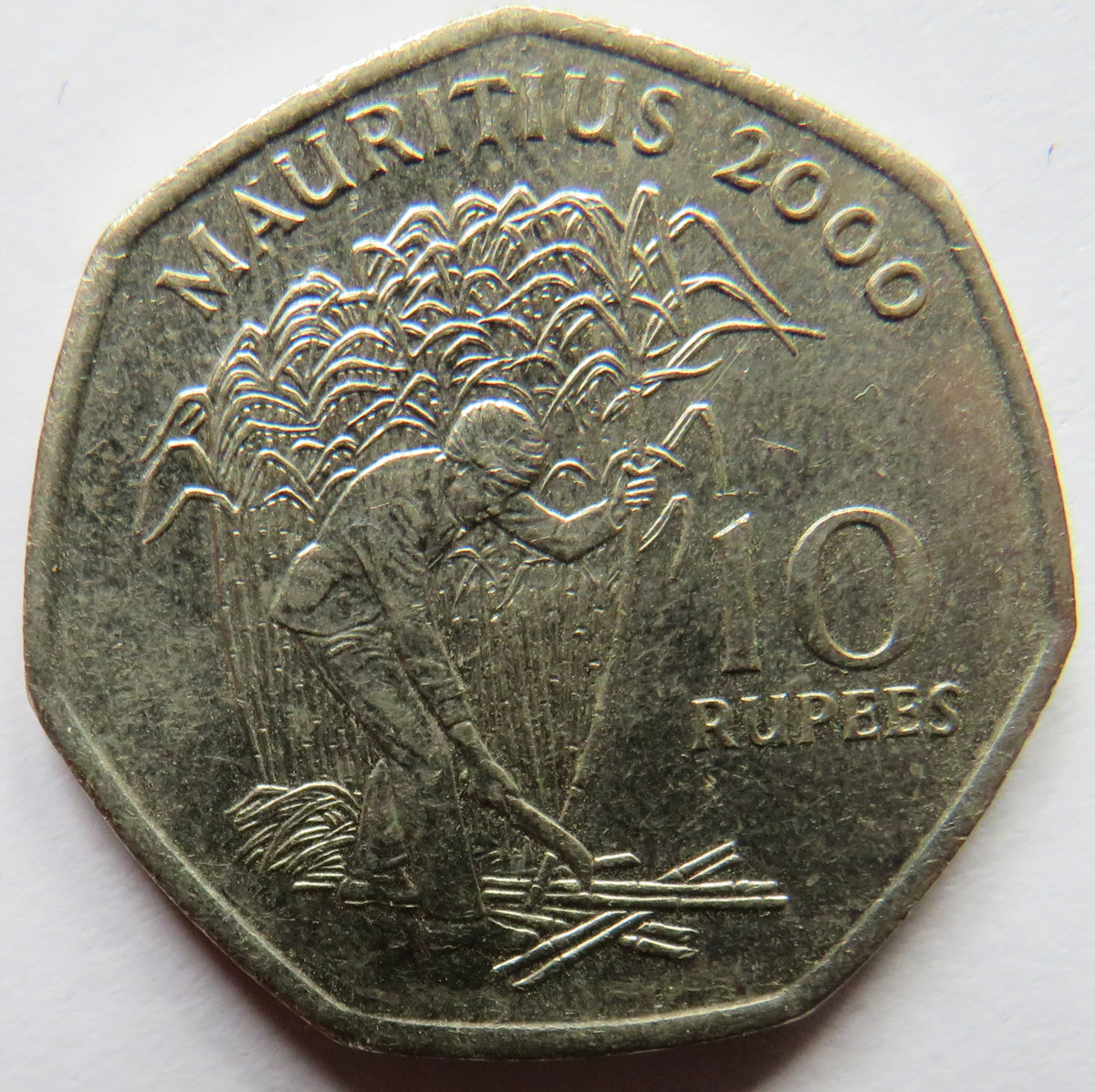 2000 Mauritius 10 Rupees Coin