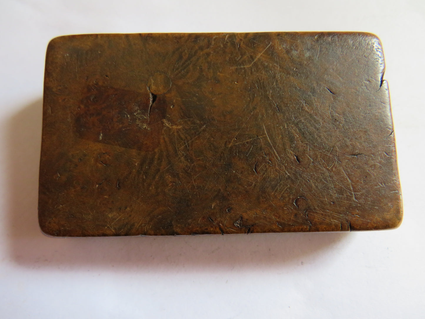 Antique Walnut Snuff Box