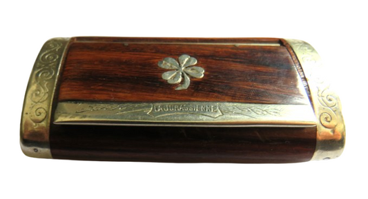 Antique White Metal Mounted Snuff Box By G.Smith & Sons London La Jurassienne