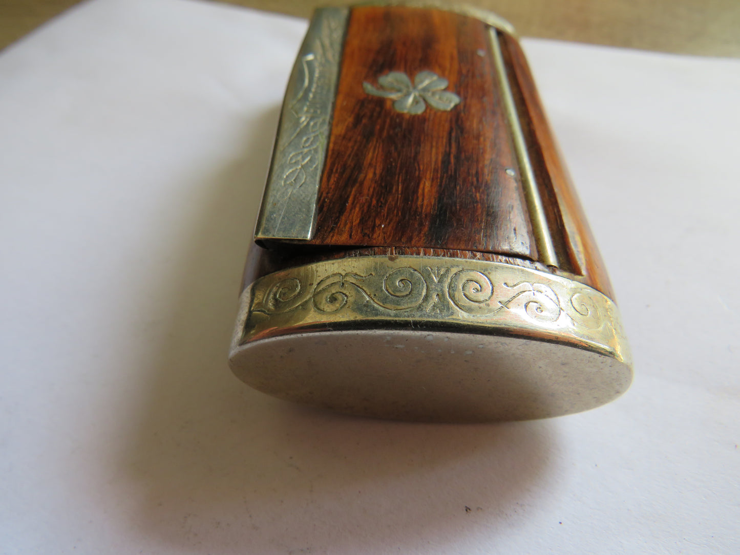 Antique White Metal Mounted Snuff Box By G.Smith & Sons London La Jurassienne