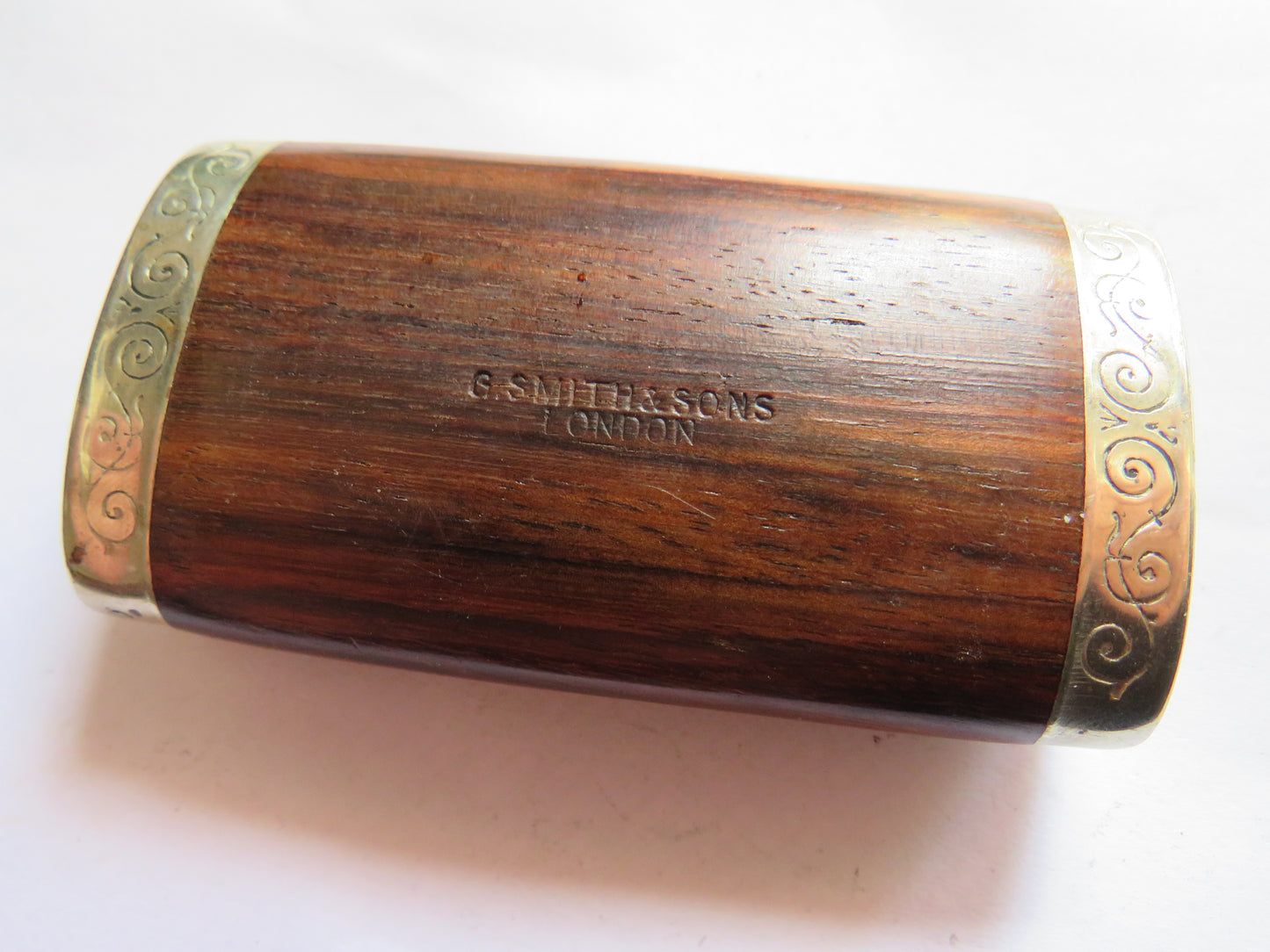 Antique White Metal Mounted Snuff Box By G.Smith & Sons London La Jurassienne