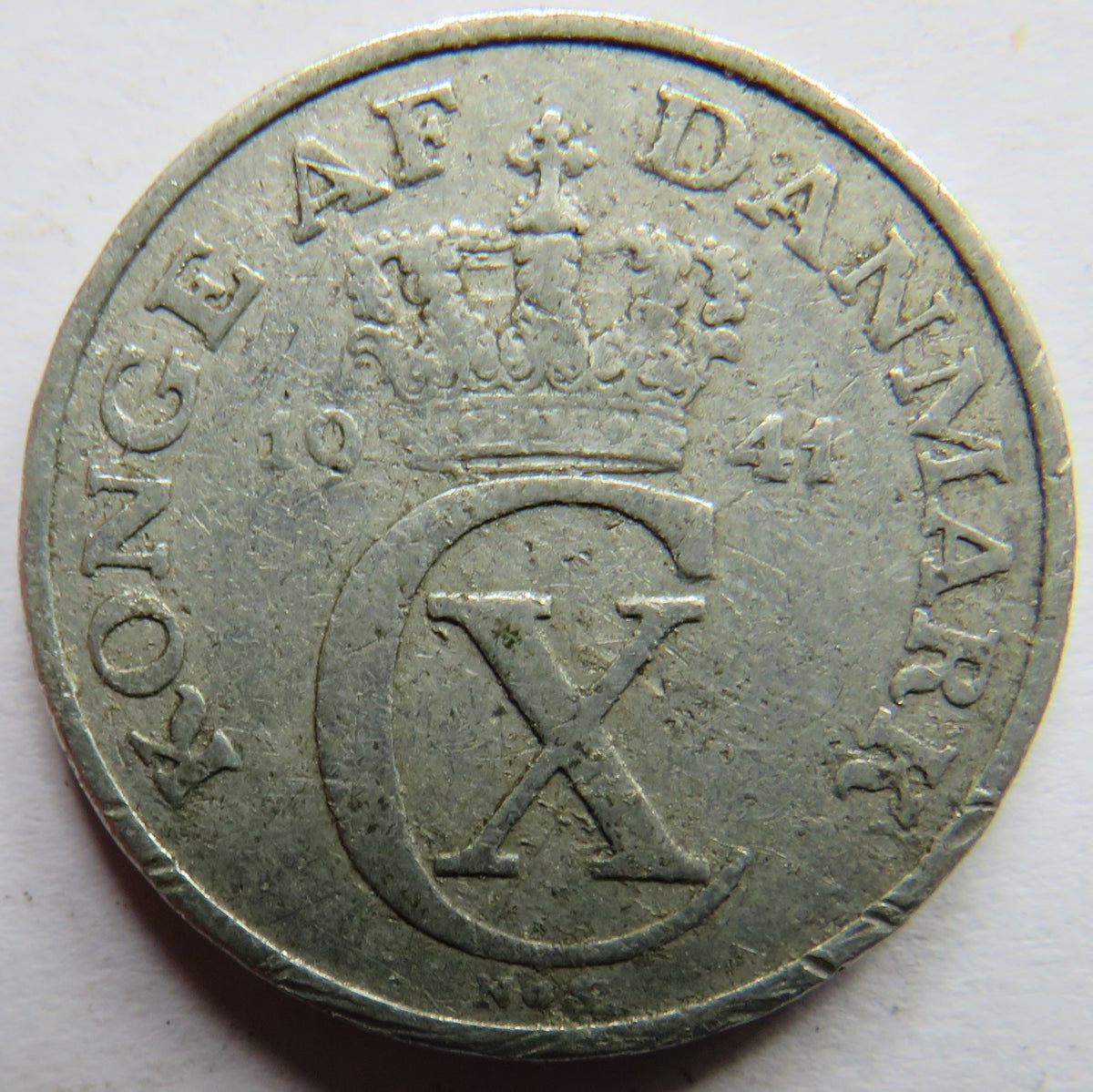1941 Denmark 5 Ore Coin
