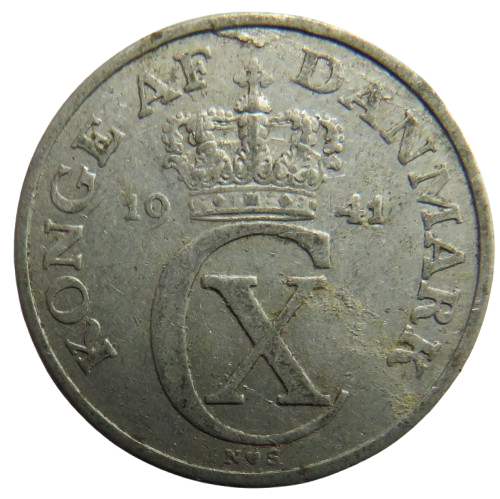 1941 Denmark 5 Ore Coin