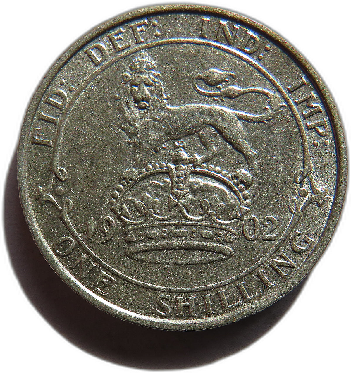 1902 King Edward VII Silver Shilling Coin In Better Grade - Great Britain
