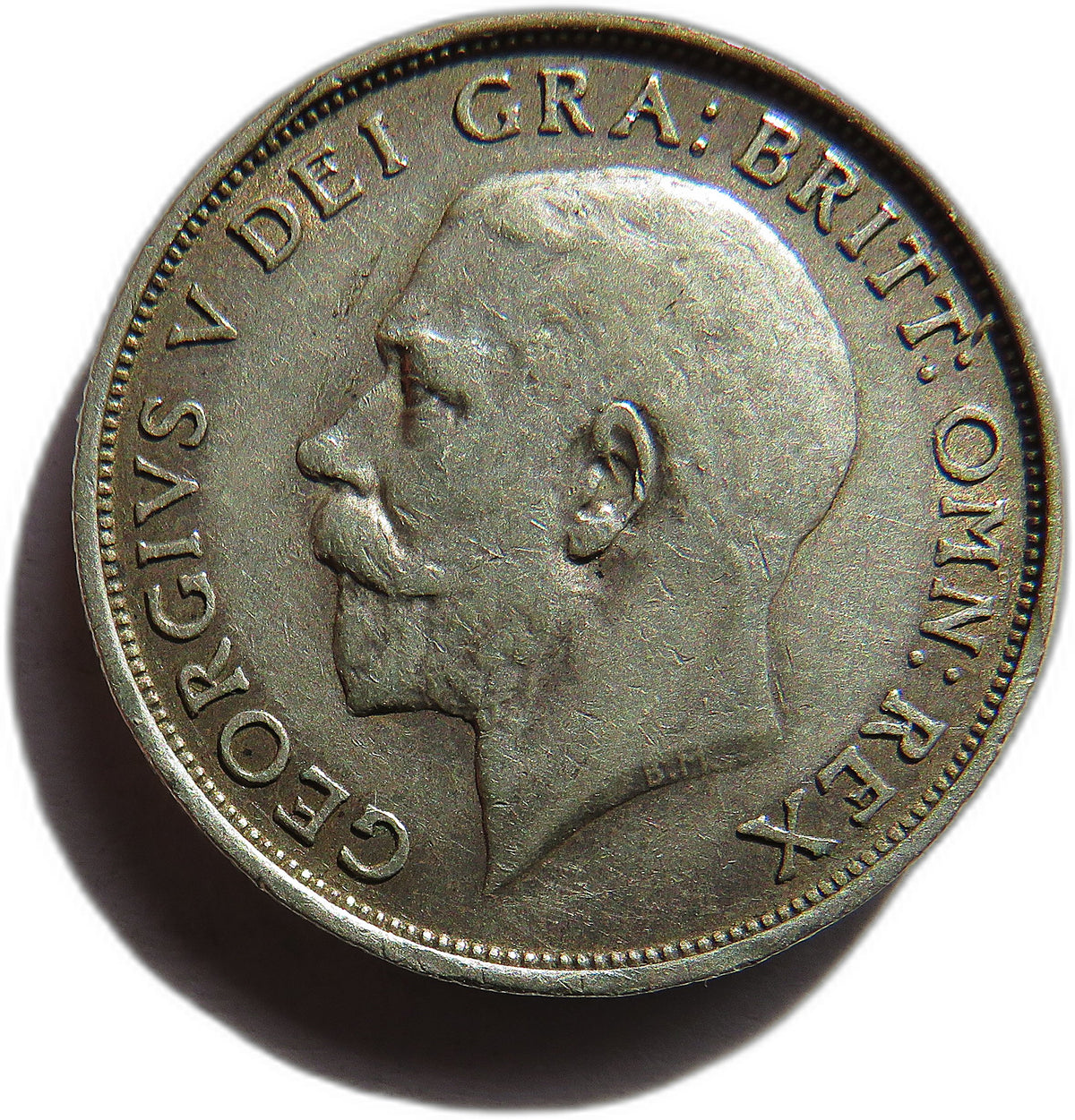 1911 King George V Silver Shilling Coin - Great Britain