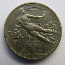 Load image into Gallery viewer, 1913 Italy 20 Centesimi Coin
