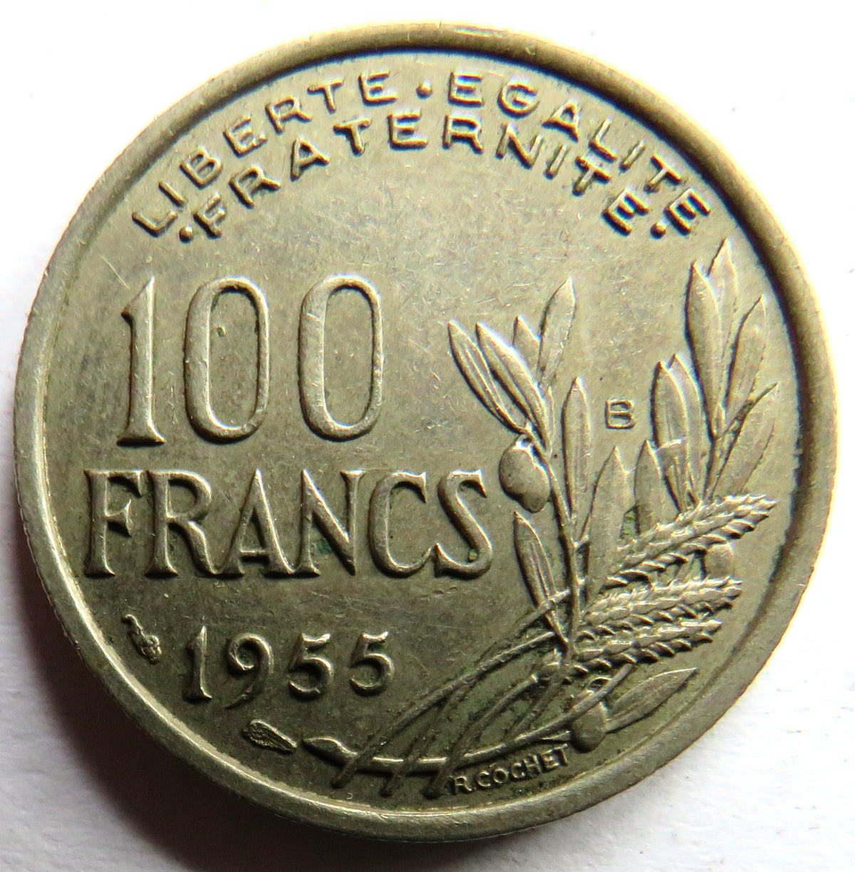 1955 France 100 Francs Coin
