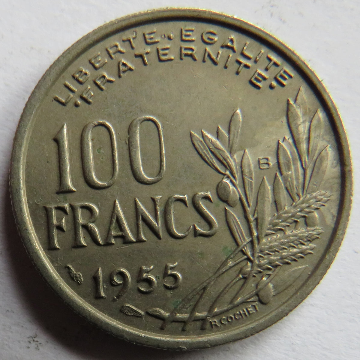 1955 France 100 Francs Coin