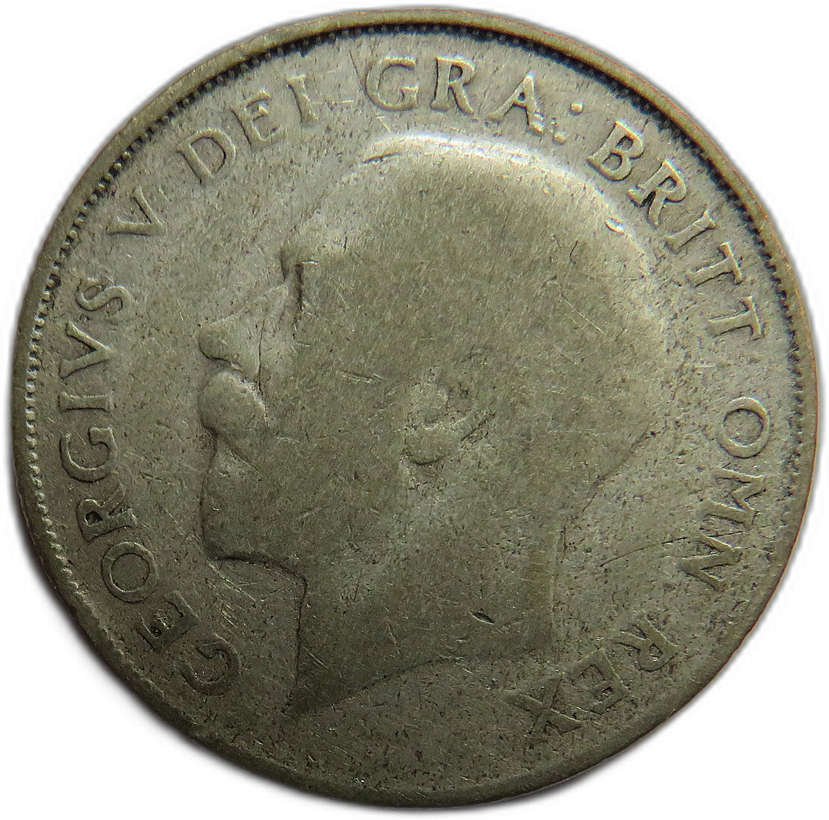 1923 King George V Silver Shilling Coin - Great Britain