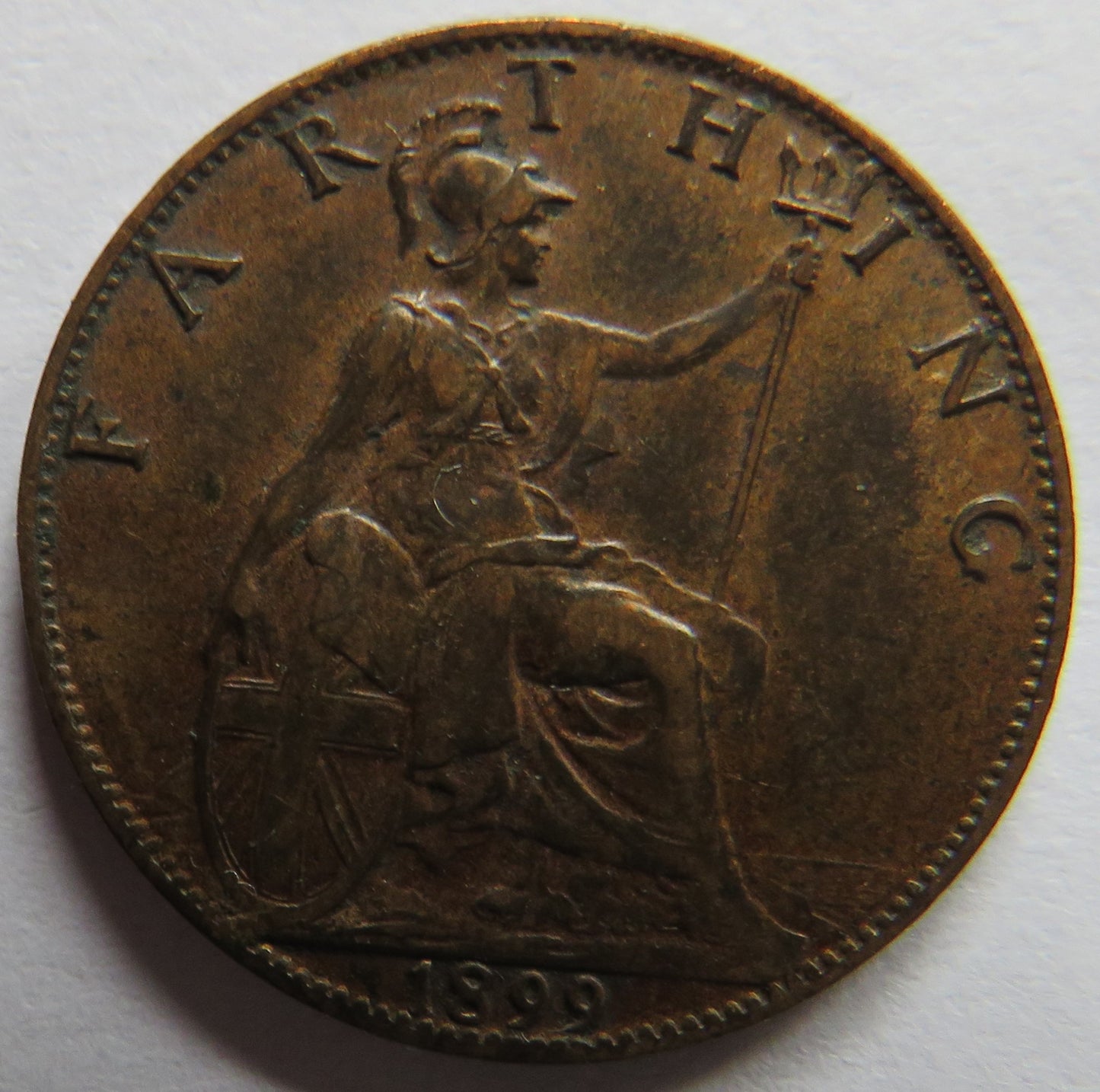 1899 Queen Victoria Farthing Coin - Great Britain