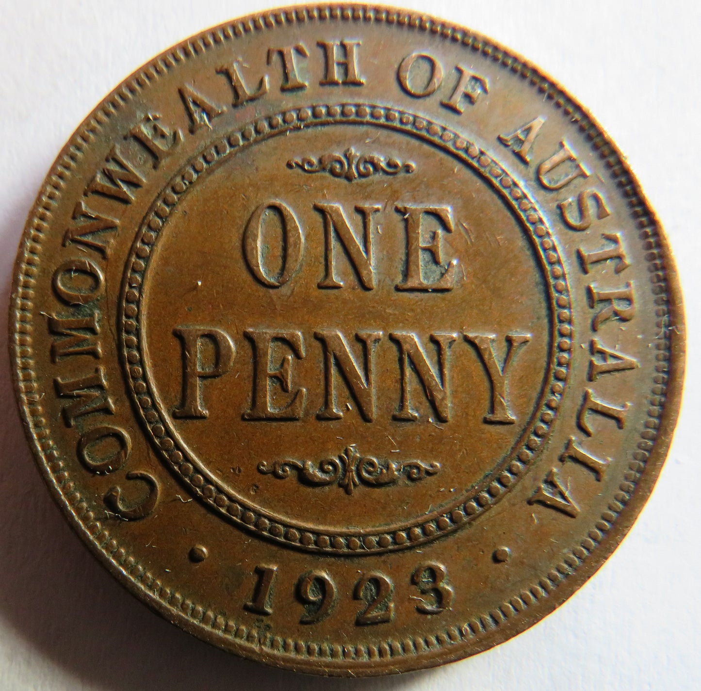 1923 King George V Australia One Penny Coin