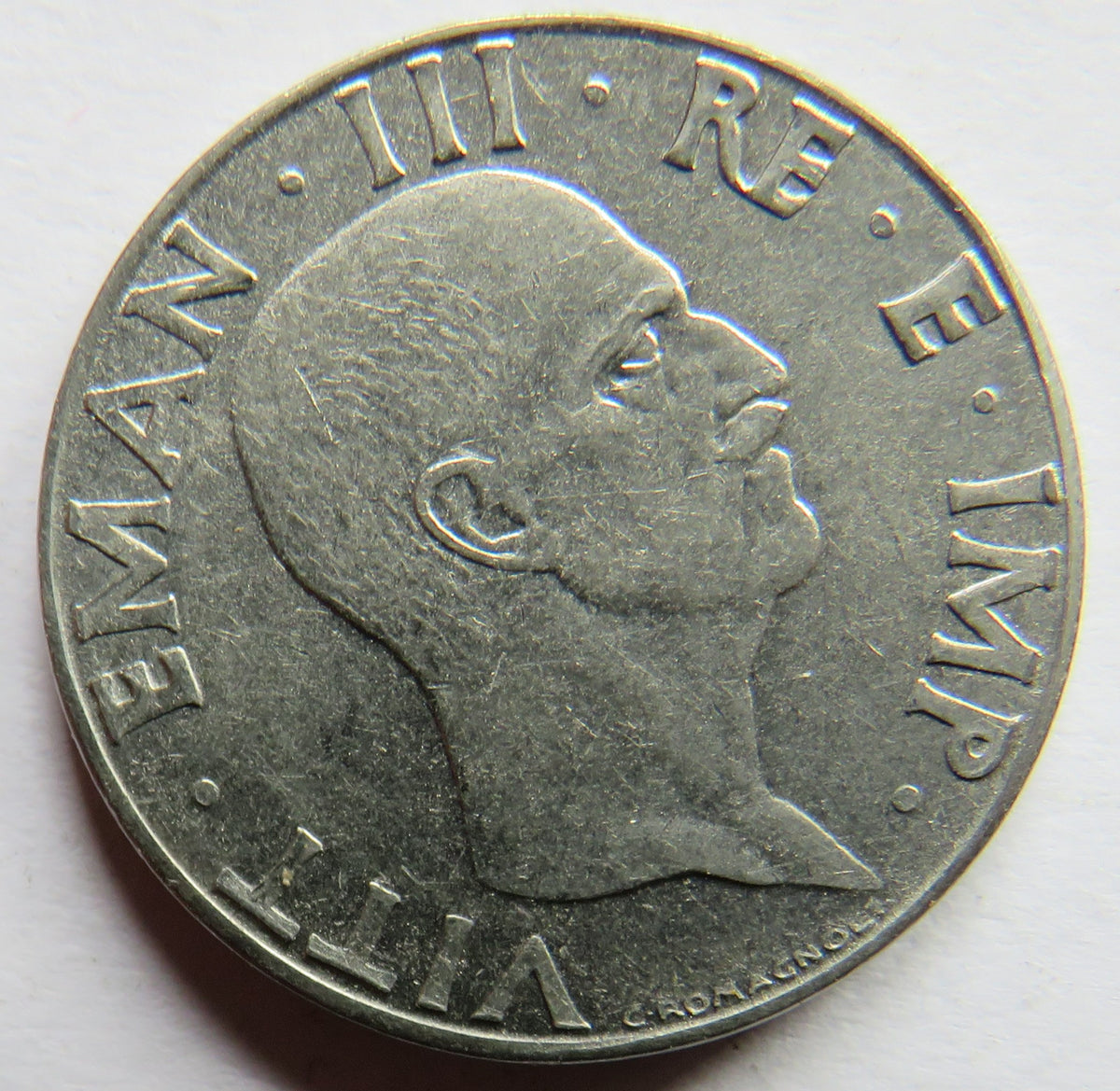 1940 Italy 50 Centesimi Coin