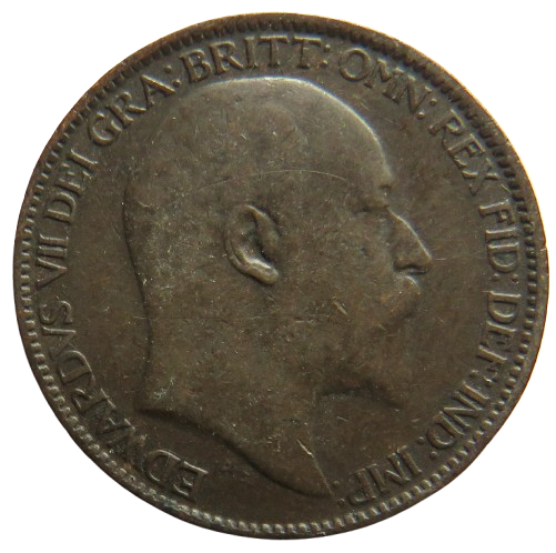 1905 King Edward VII Farthing Coin - Great Britain