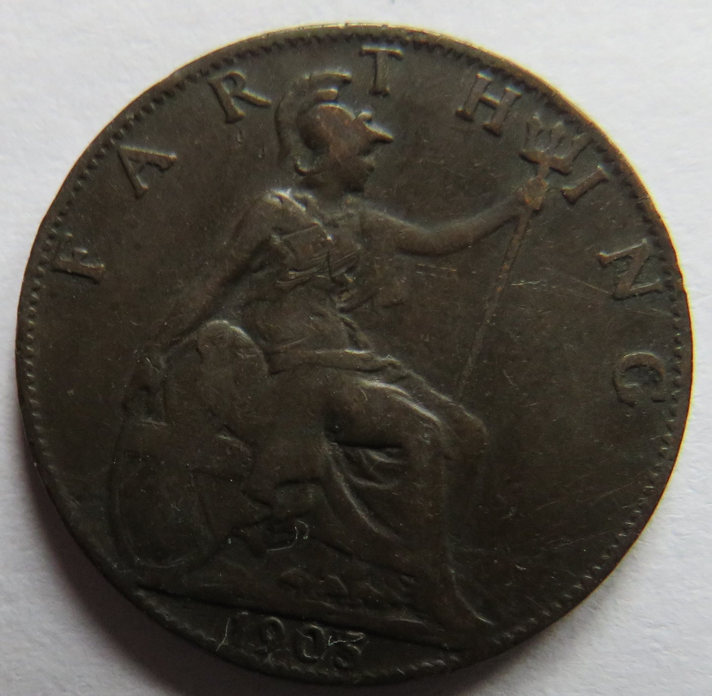 1905 King Edward VII Farthing Coin - Great Britain