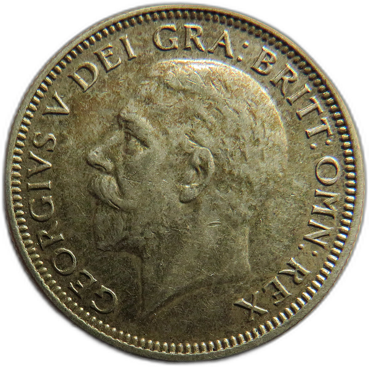 1929 King George V Silver Shilling Coin - Great Britain