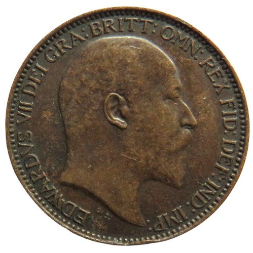 1907 King Edward VII Farthing Coin - Great Britain