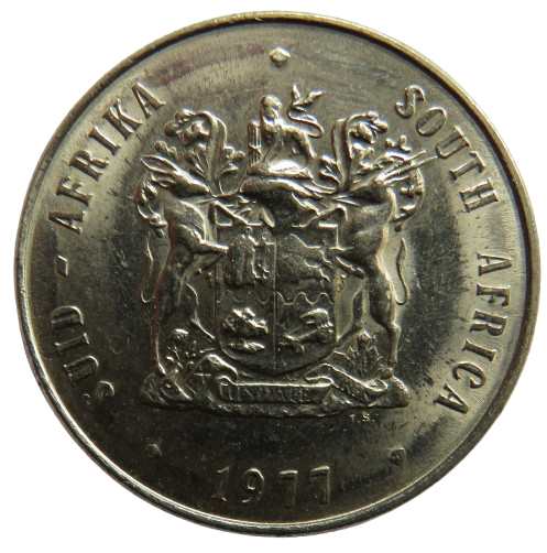 1977 South Africa One Rand Coin