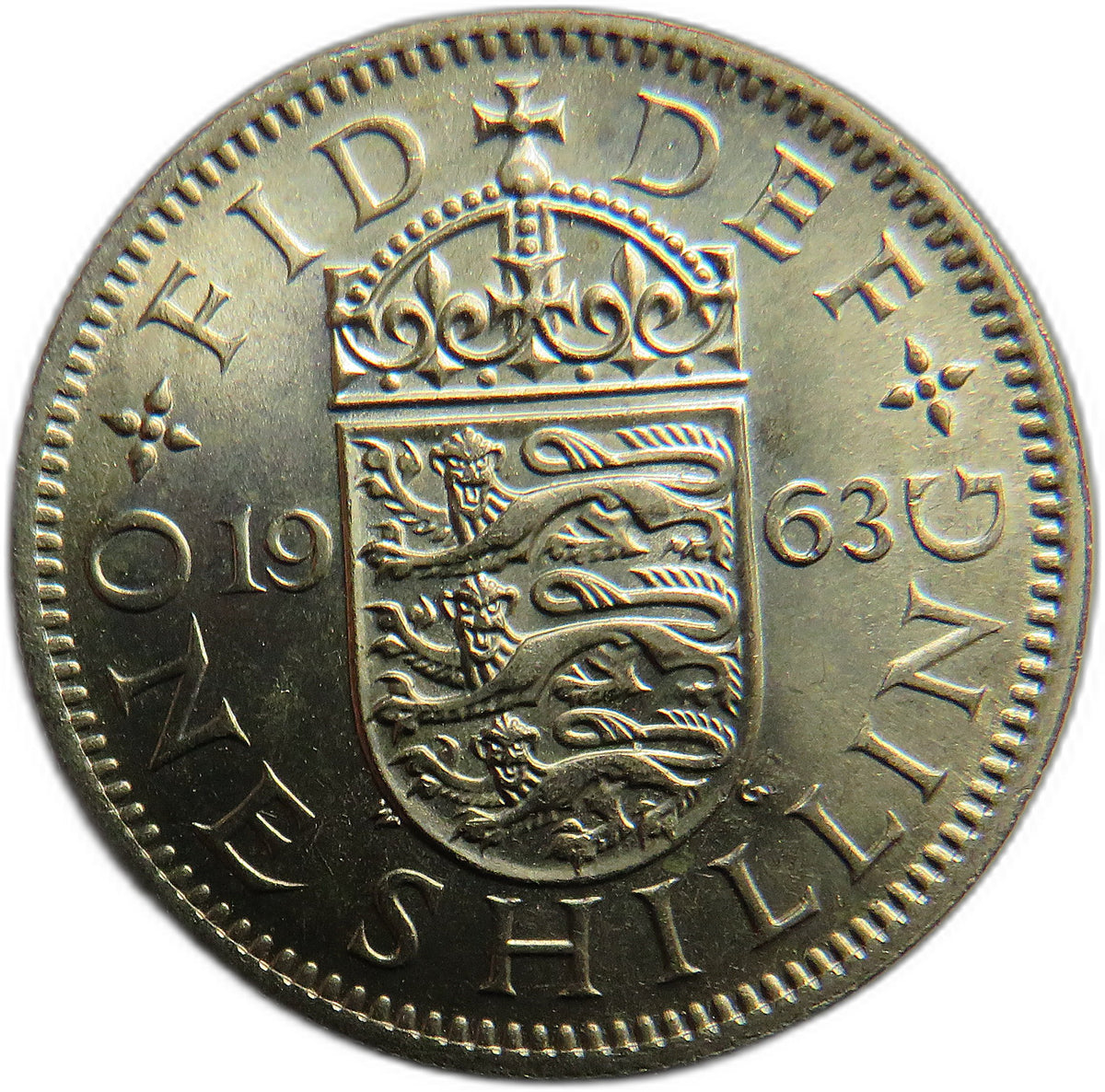 1963 Queen Elizabeth II (English) Shilling Coin In High Grade - Great Britain