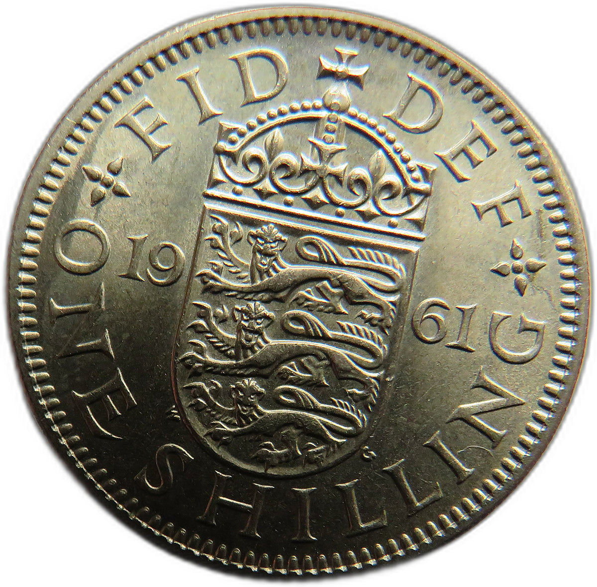 1961 Queen Elizabeth II (English) Shilling Coin In High Grade - Great Britain