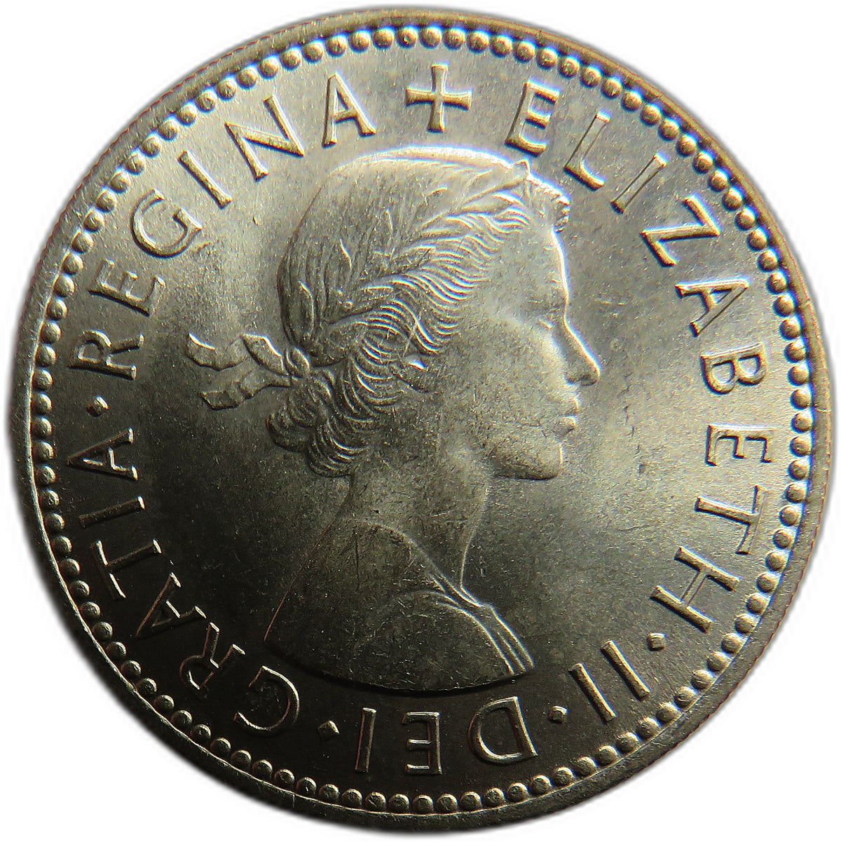 1955 Queen Elizabeth II (English) Shilling Coin In High Grade - Great Britain