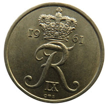 Load image into Gallery viewer, 1961 Denmark 25 Ore Coin
