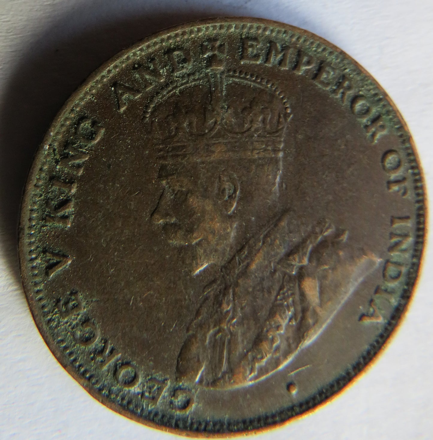 1926 King George V Hong Kong One Cent Coin