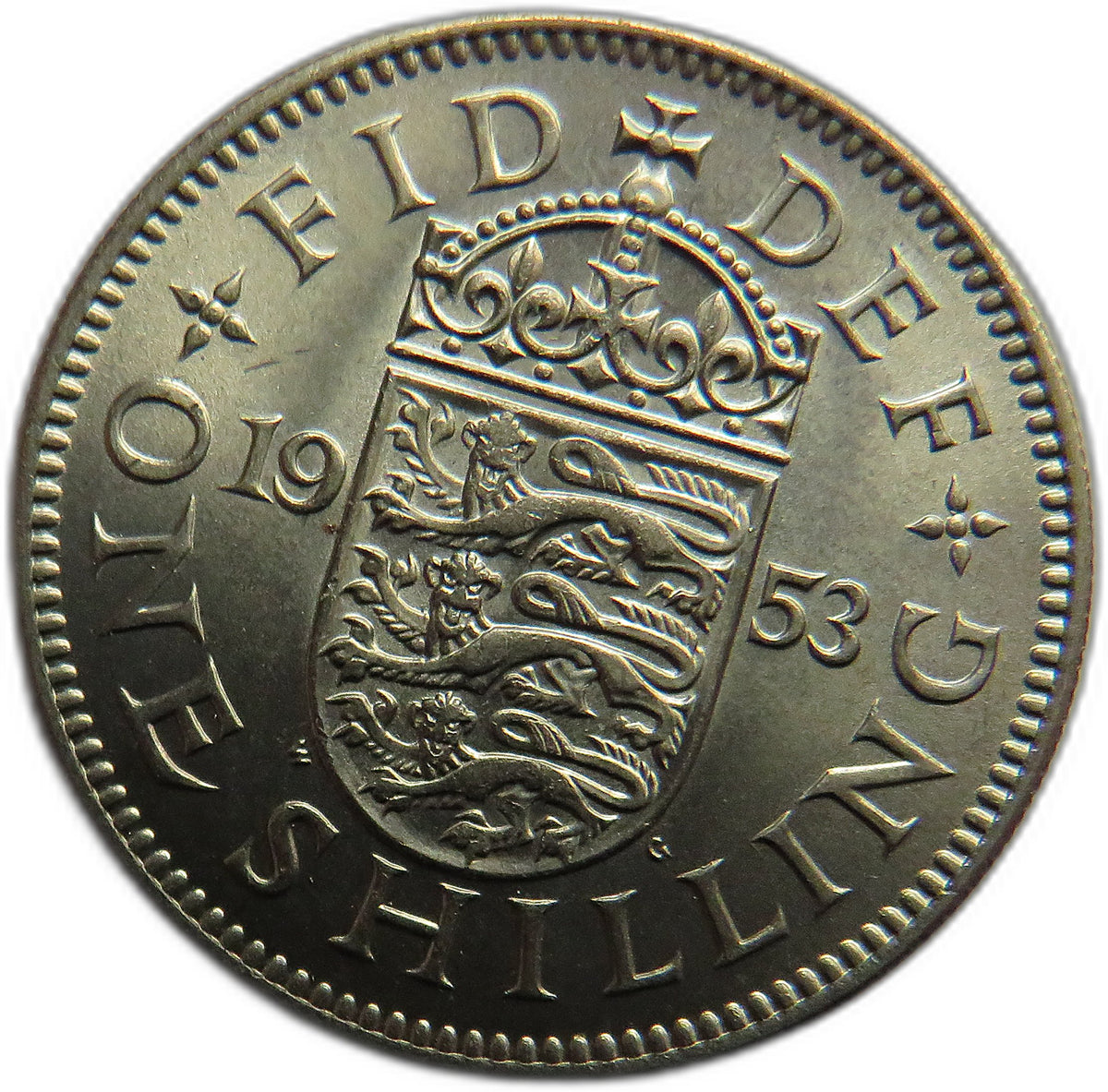 1953 Queen Elizabeth II (English) Shilling Coin In High Grade - Great Britain