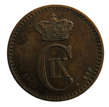 Load image into Gallery viewer, 1904 Denmark One Ore Coin
