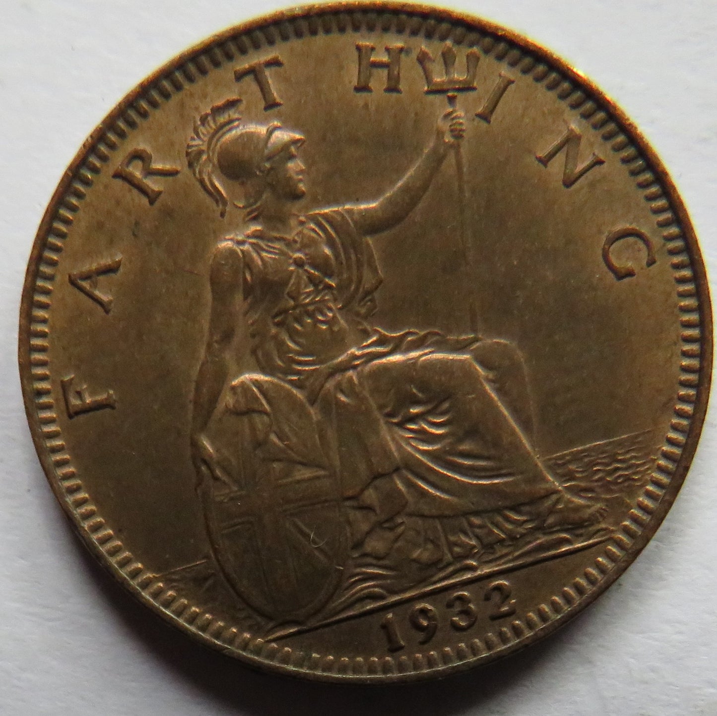 1932 King George V Farthing Coin In Higher Grade - Great Britain
