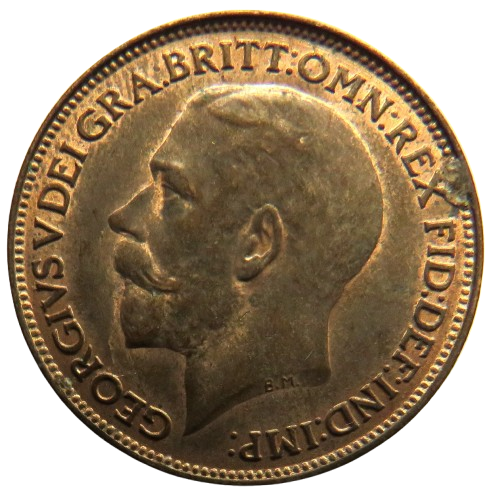 1924 King George V Farthing Coin In Higher Grade - Great Britain