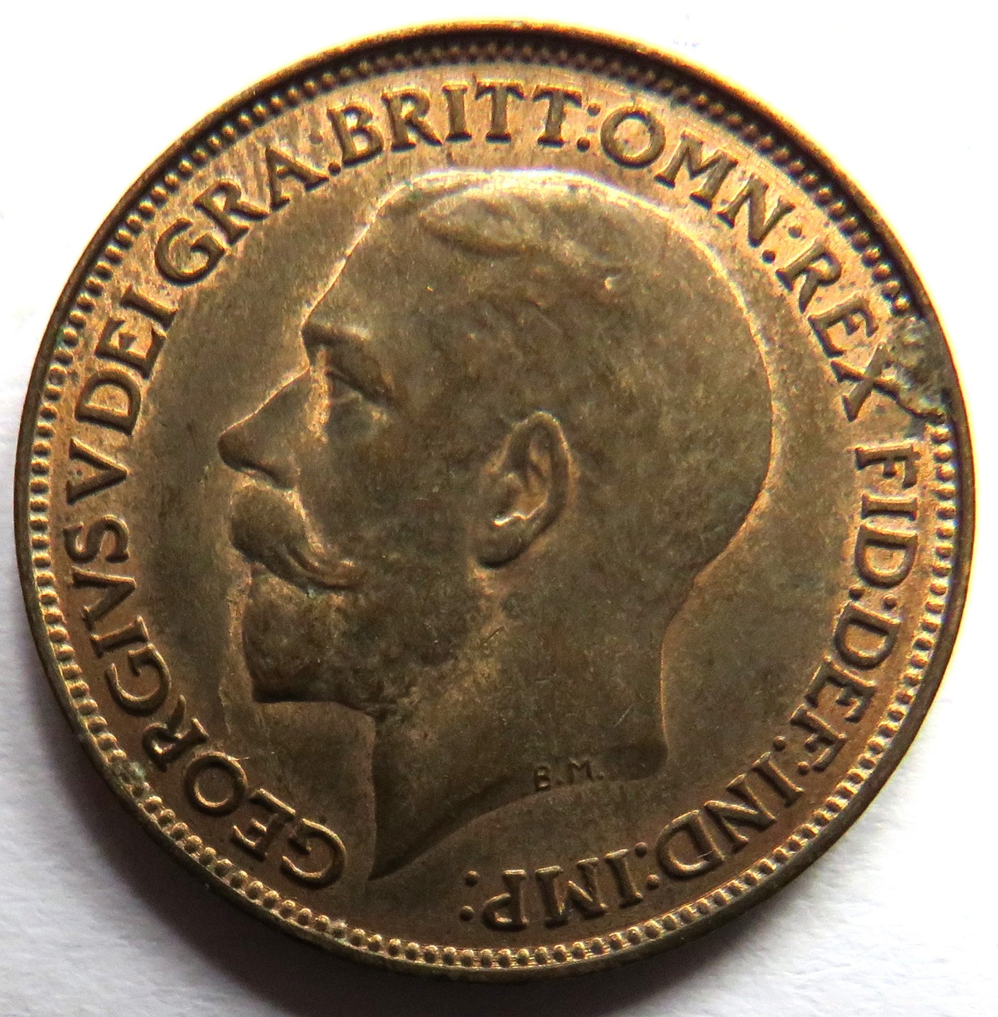 1924 King George V Farthing Coin In Higher Grade - Great Britain