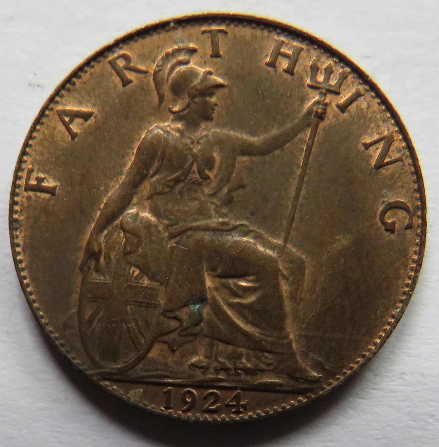 1924 King George V Farthing Coin In Higher Grade - Great Britain