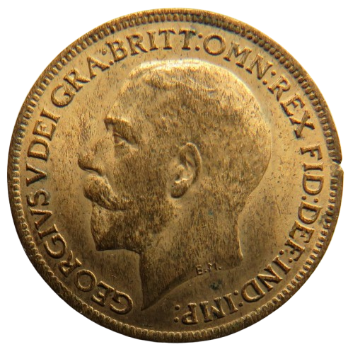 1918 King George V Farthing Coin In High Grade - Great Britain