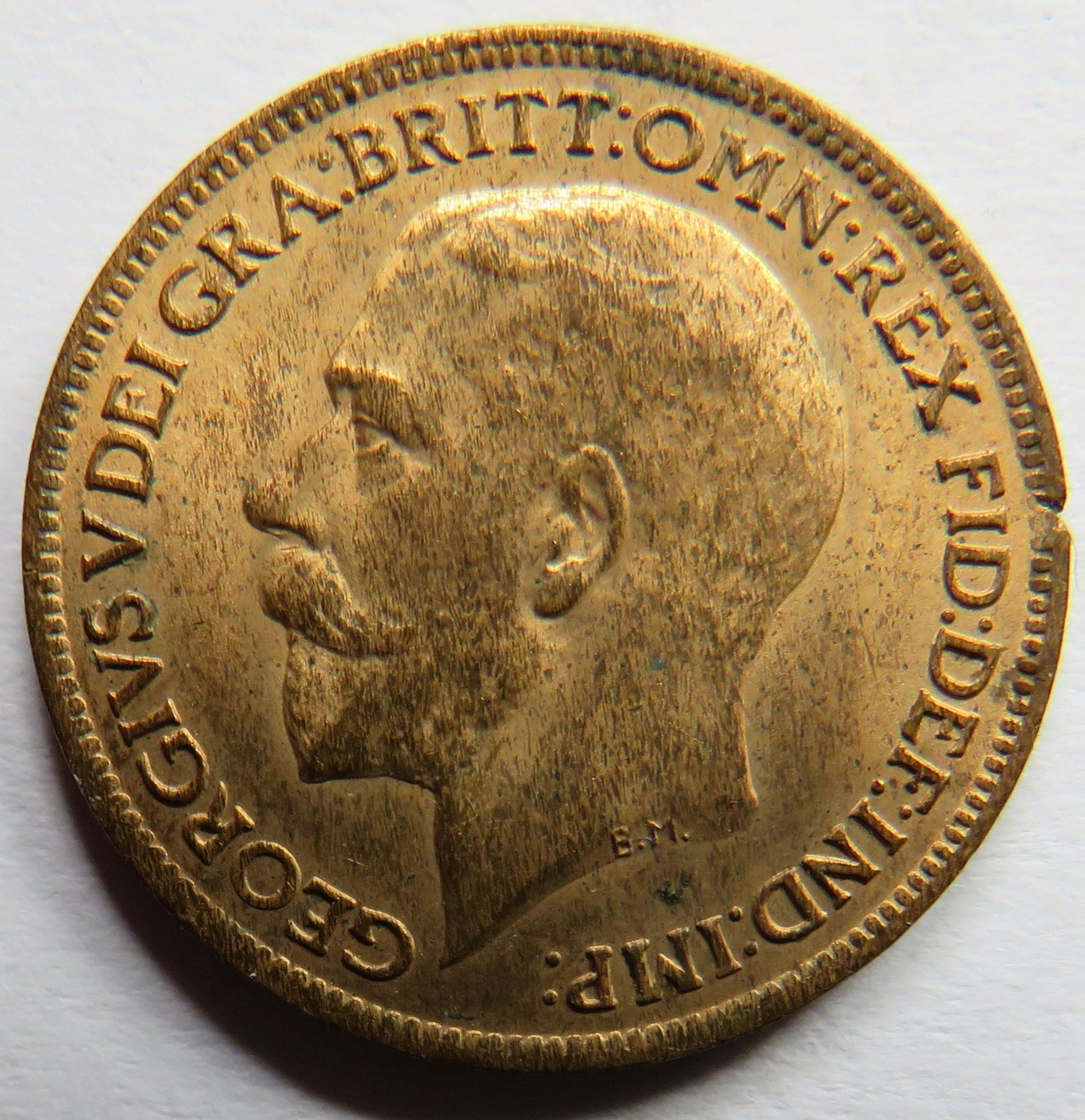 1918 King George V Farthing Coin In High Grade - Great Britain