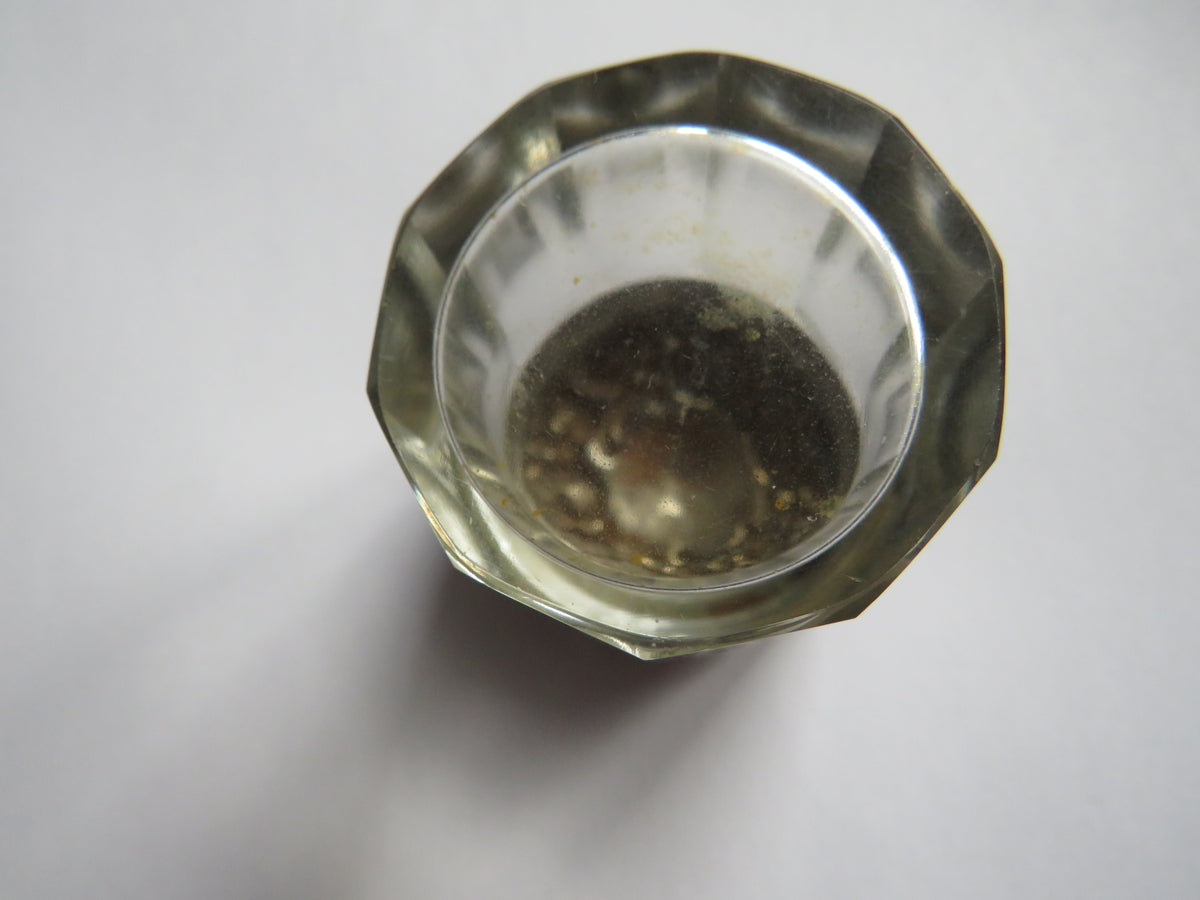 Antique Sterling Silver Topped Glass Jar Hallmarked Glasgow 1902