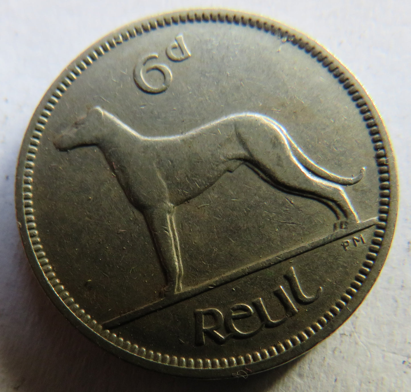 1945 Ireland Eire Sixpence Coin