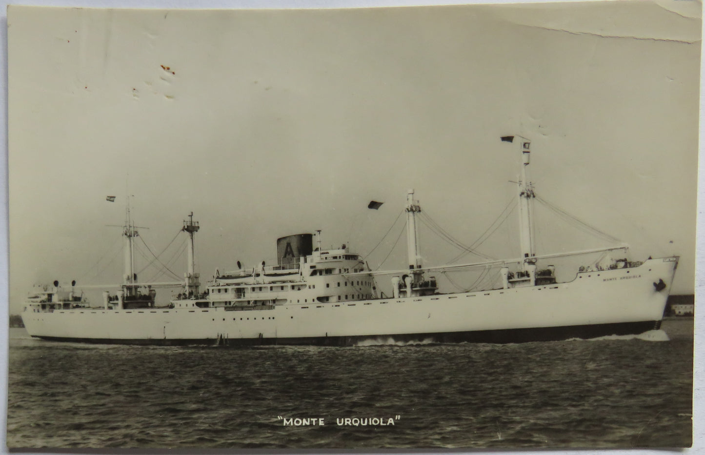 Vintage Shipping Postcard of "Monte Urquiola"