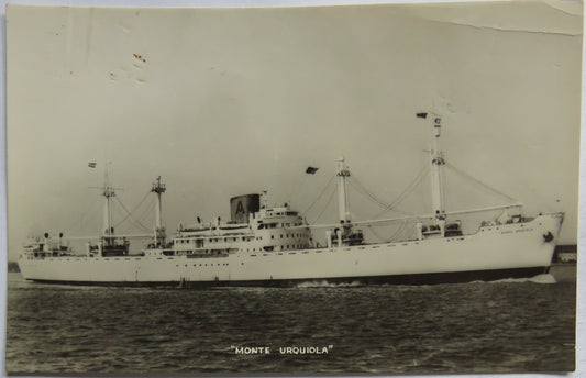 Vintage Shipping Postcard of "Monte Urquiola"
