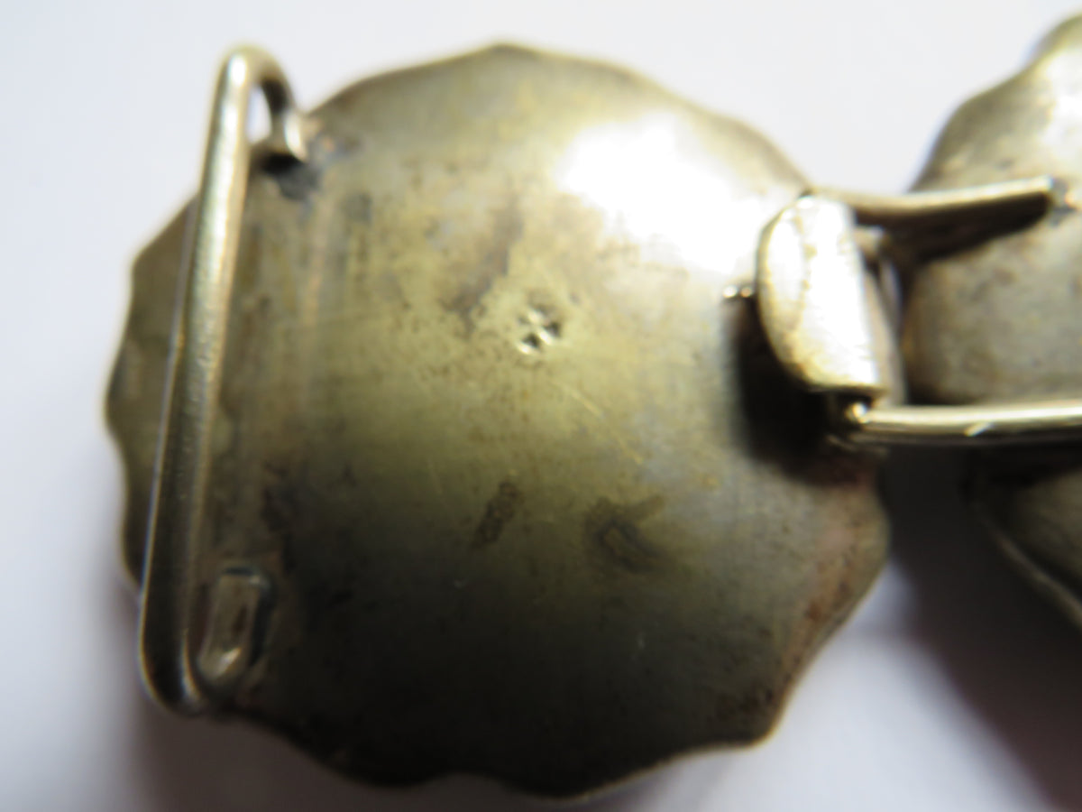 Antique Japanese Satsuma 2 Piece Belt Buckle