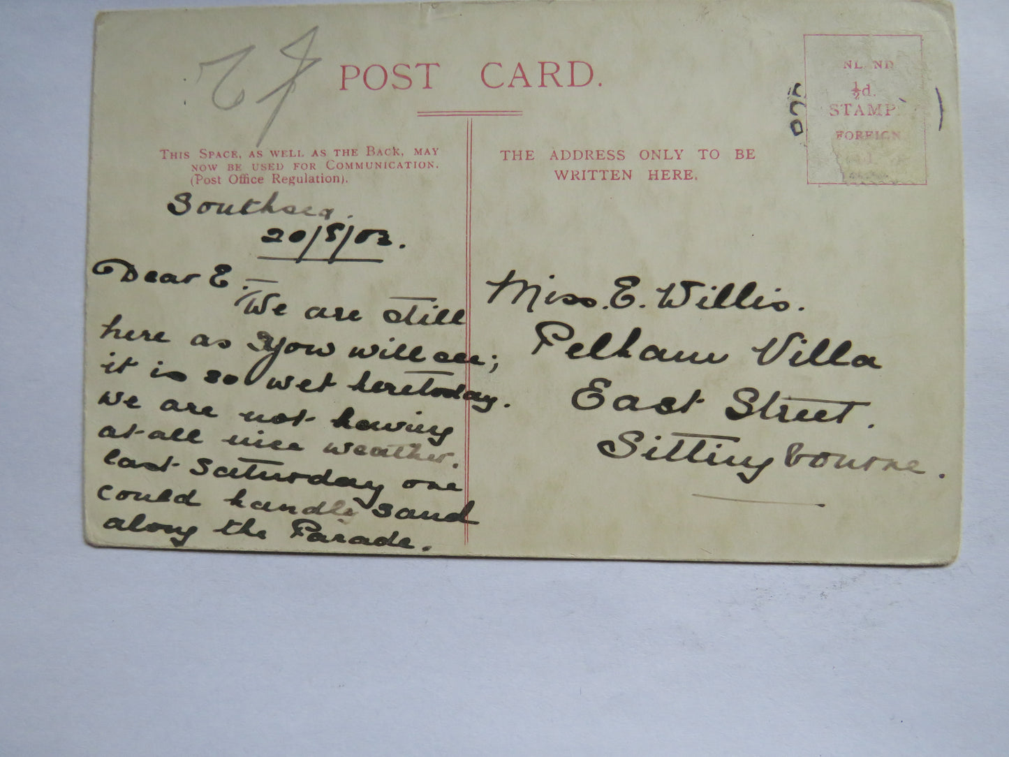 Vintage Postcard of Nelson's Ship "Victory"