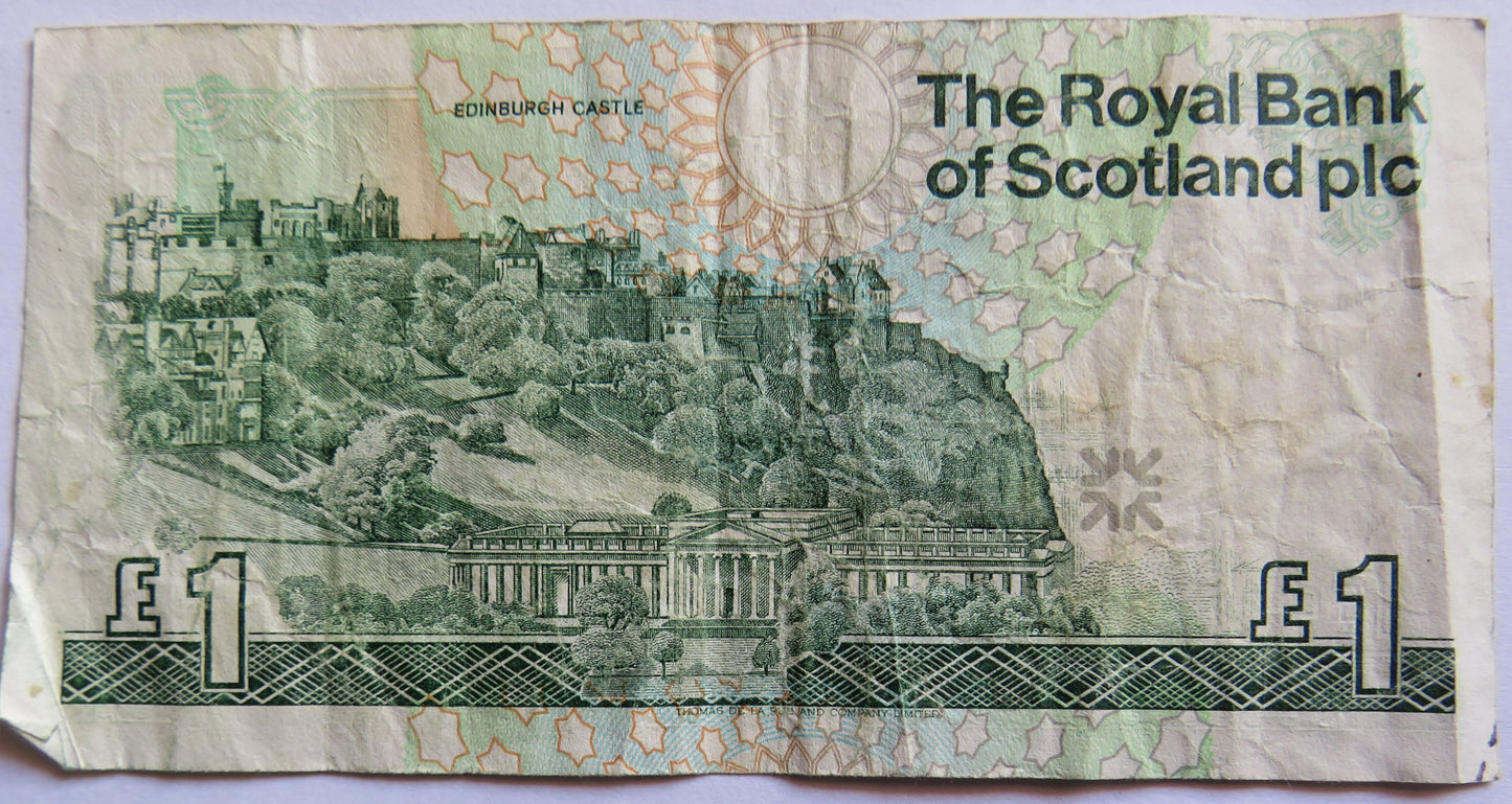 1988 The Royal Bank of Scotland £1 Banknote