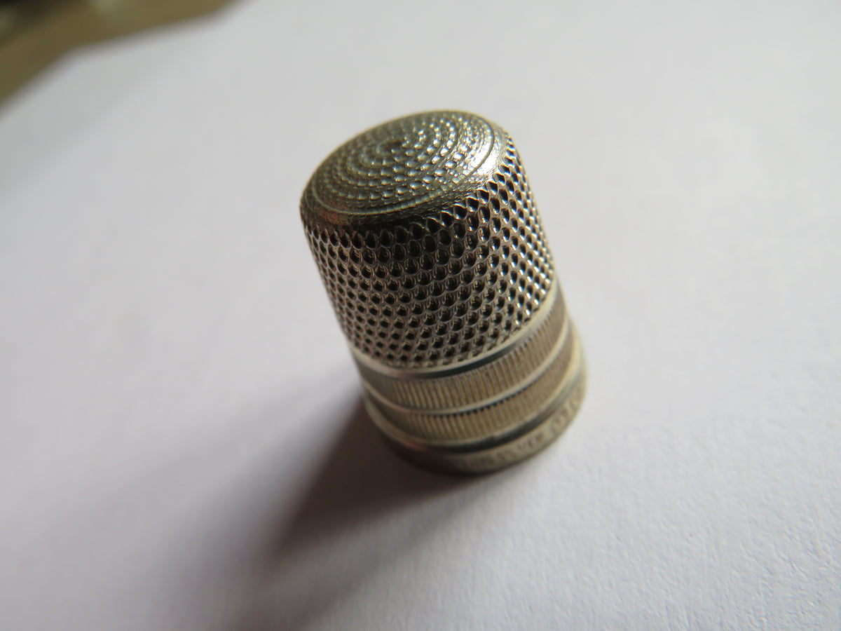 Sterling Silver Thimble By Charles Horner Size 9