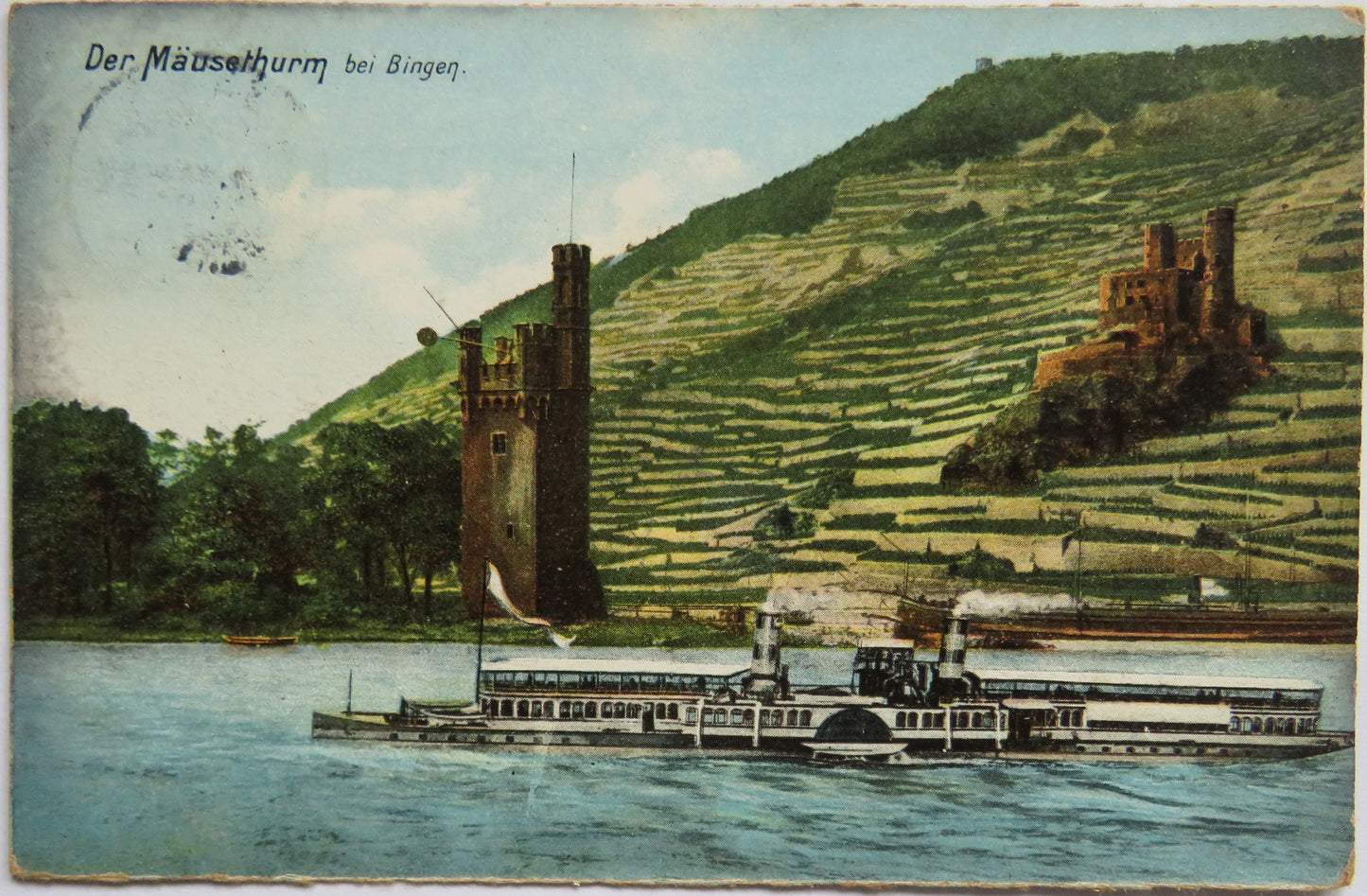 Vintage Postcard of Der Mausethurm Bei Bingen