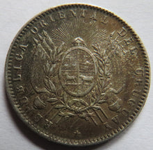 Load image into Gallery viewer, 1893 Uruguay Silver 20 Centesimos Coin In Higher Grade
